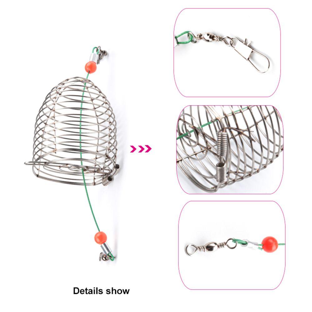 Small Holder Fish Bait Tackle Accessory Bait Basket Lure Cages Fishing Feeder Fishing Bait Cage