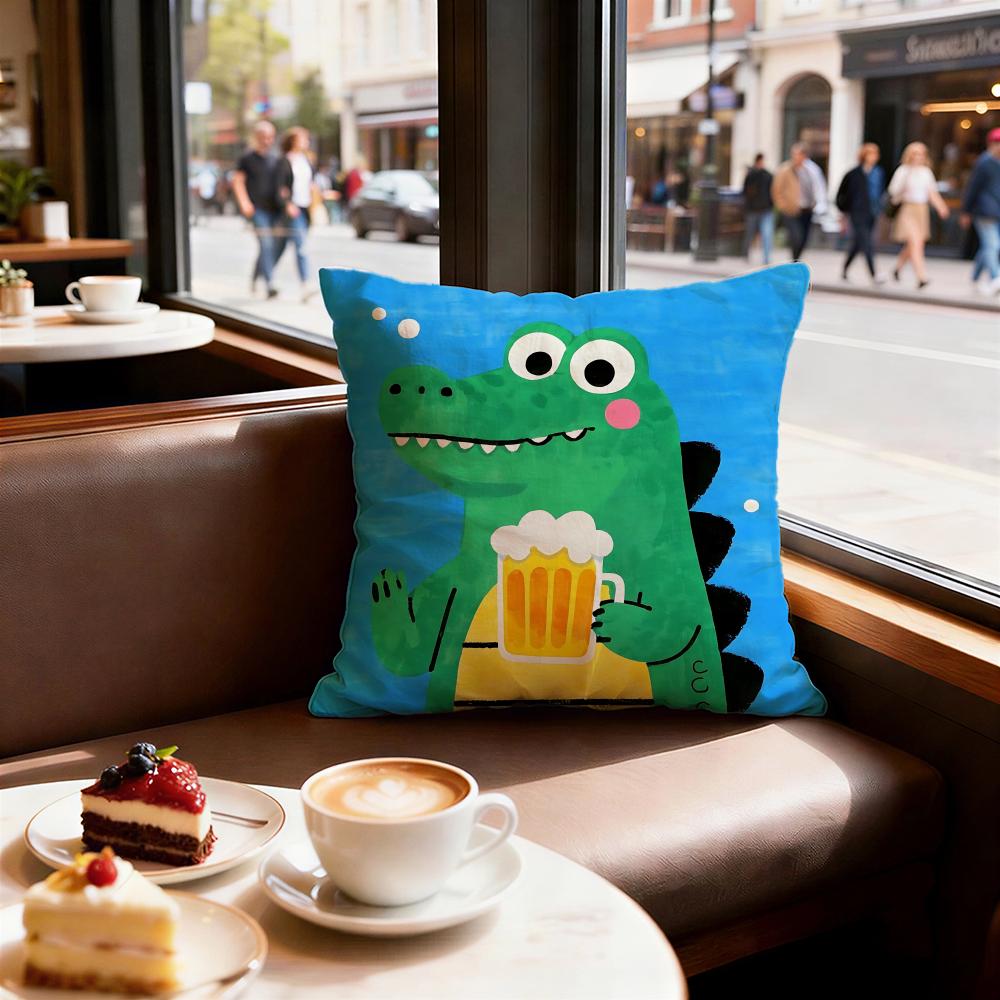 Animal cute crocodile Cushion Cover Decorative Cushions Covers Cover Sofa x Pillow Piece x x Pillowcase