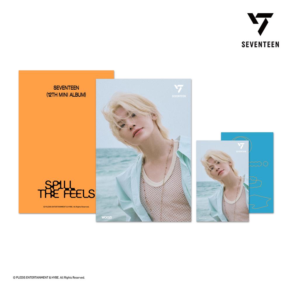 Seventeen 3D-лентикулярная открытка + 1 мини-фотокарточка SPILL THE FEELS Ver.
