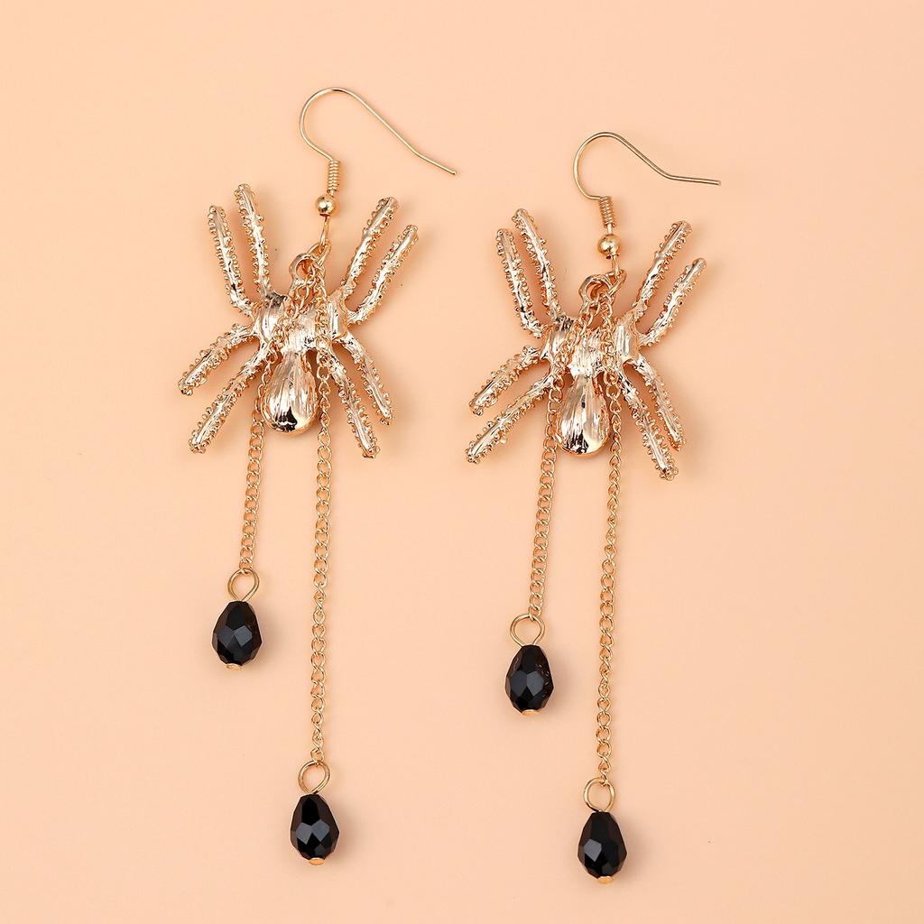 BLINGBAY Pendant Women's Earrings Fashion Personality Funny Creative Rhinestone Spider Earrings Girl Party Birthday Jewelry Gift
