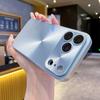Лазерный чехол с узором «Аврора» и матовой поверхностью для iPhone 17 Air 16 15 14 13 12 11 Pro Max Plus, противоударный бампер со стеклянным защитным кольцом для объектива