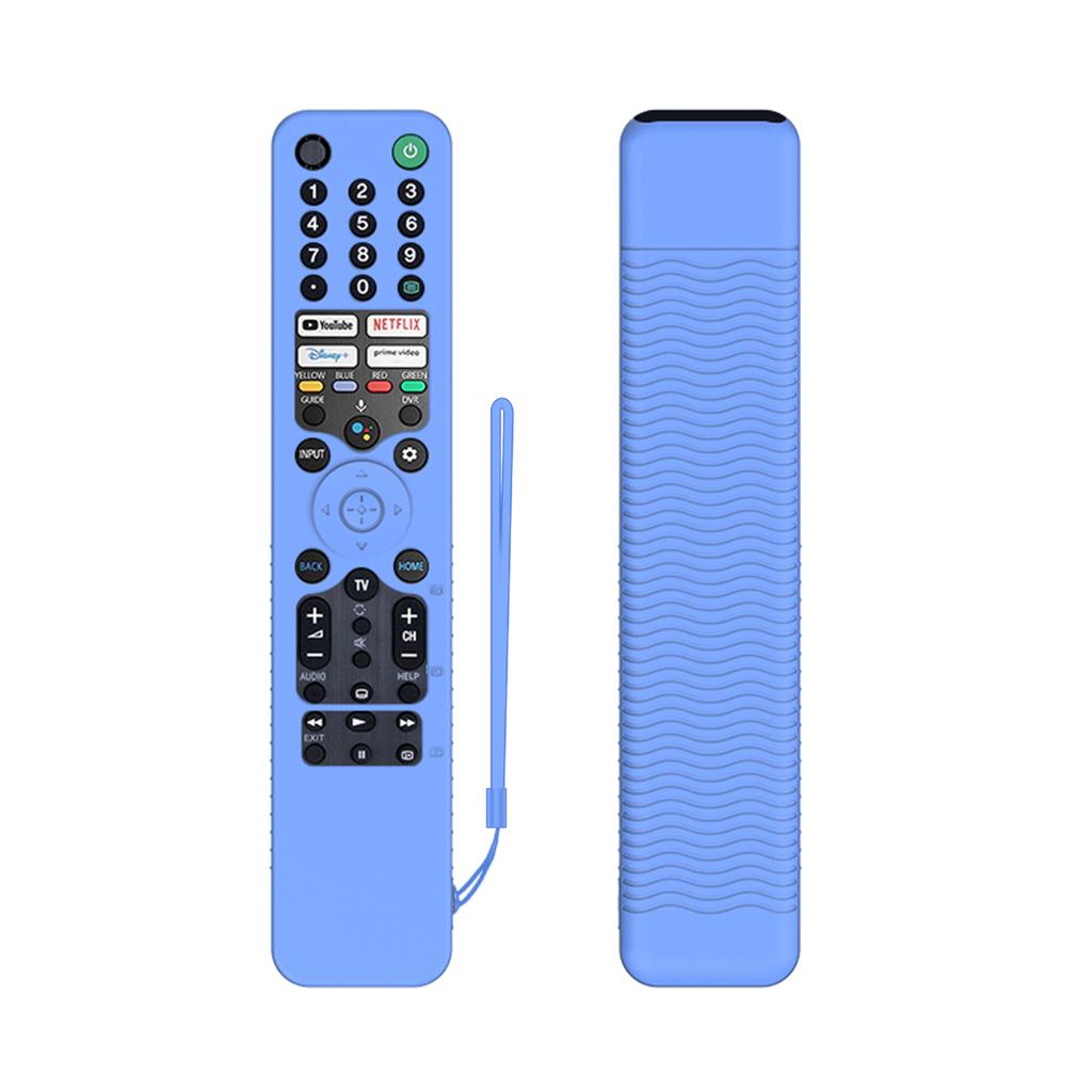 Silicone TV Remote Control Cover Shockproof Protective Cover Waterproof with Lanyard for Sony RMF-TX520U MG3-TX520U Voice Remote