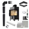 Fireplace Insert KRATKI LUCY Right 12 kW Fi 200 Corner Installation Kit