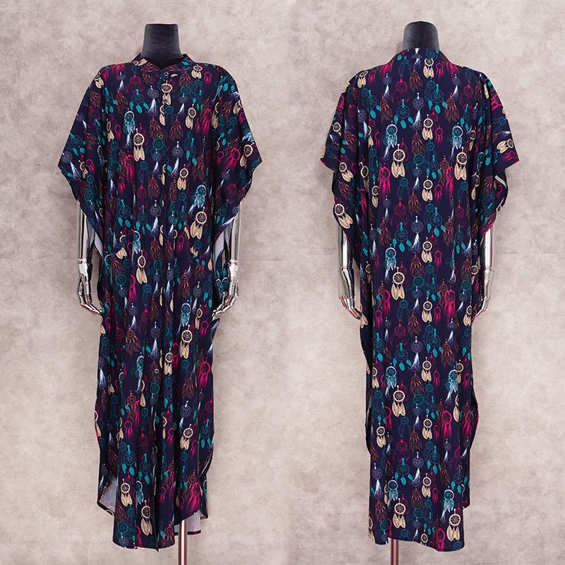 Женская пляжная туника-макси на пуговицах. Расцветки в ассортименте