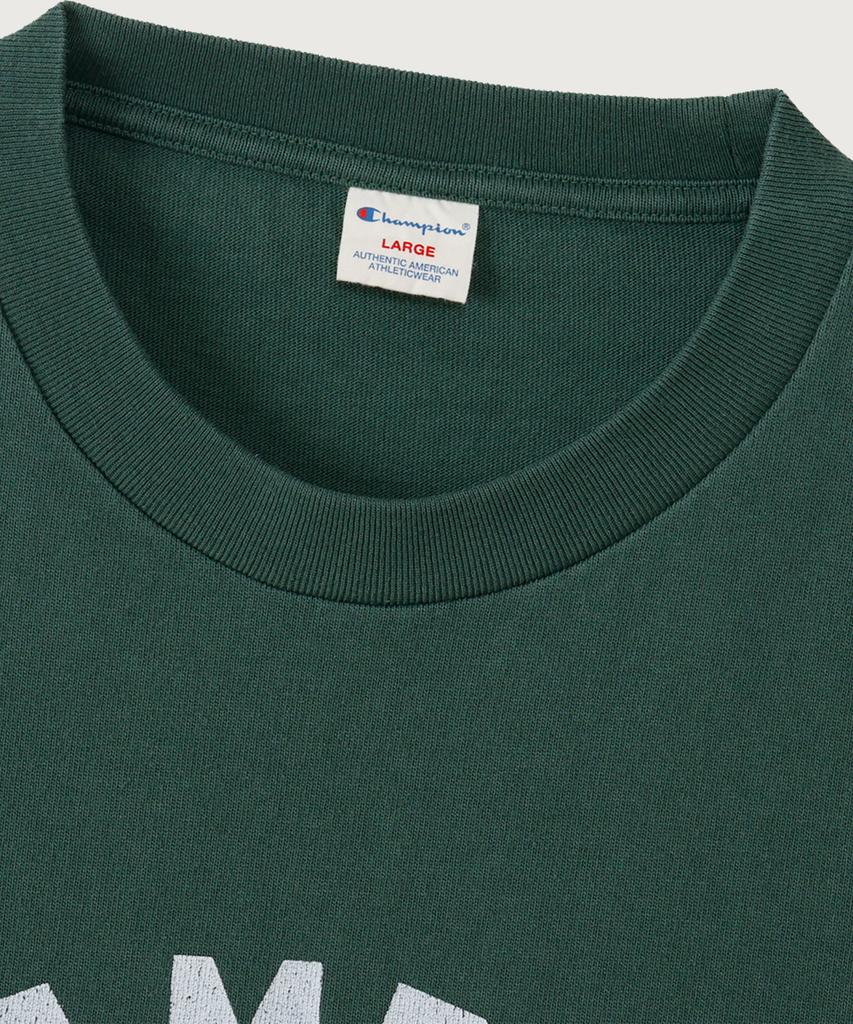 CHAMPION Baseball Regular Fit Long Sleeve T-Shirt Dark Green