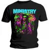 Ministry Unisex Adult Trippy Al Back Print Cotton T-Shirt