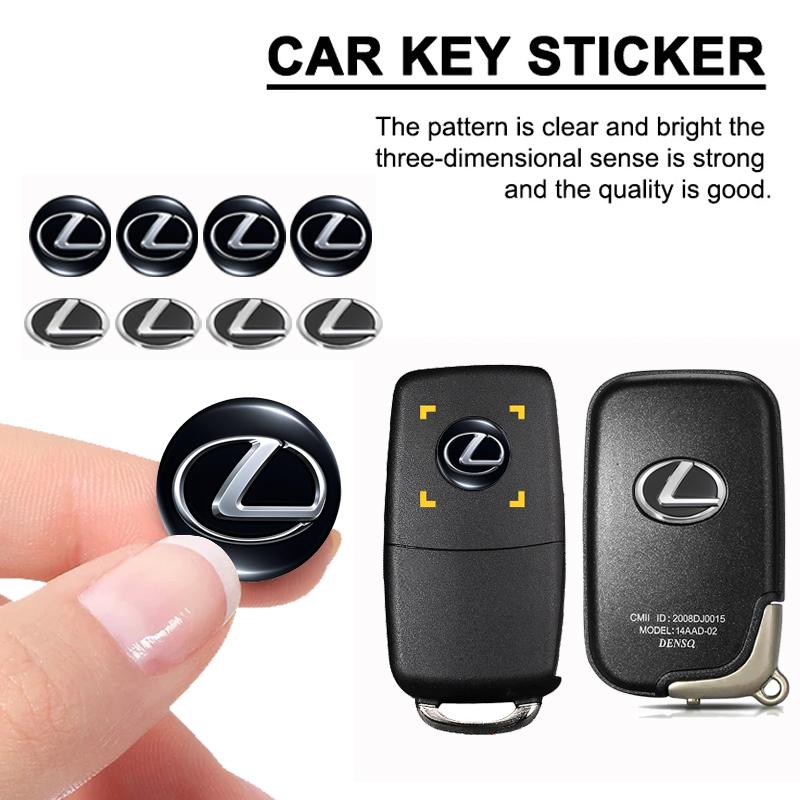 AFS1 Car Remote Key Emblem Sticker Aluminum Keys Decoration Decal For Lexus F SPORT ES RX NX LS UX LM LX GX LC RZ IS CT GS RC HS SC