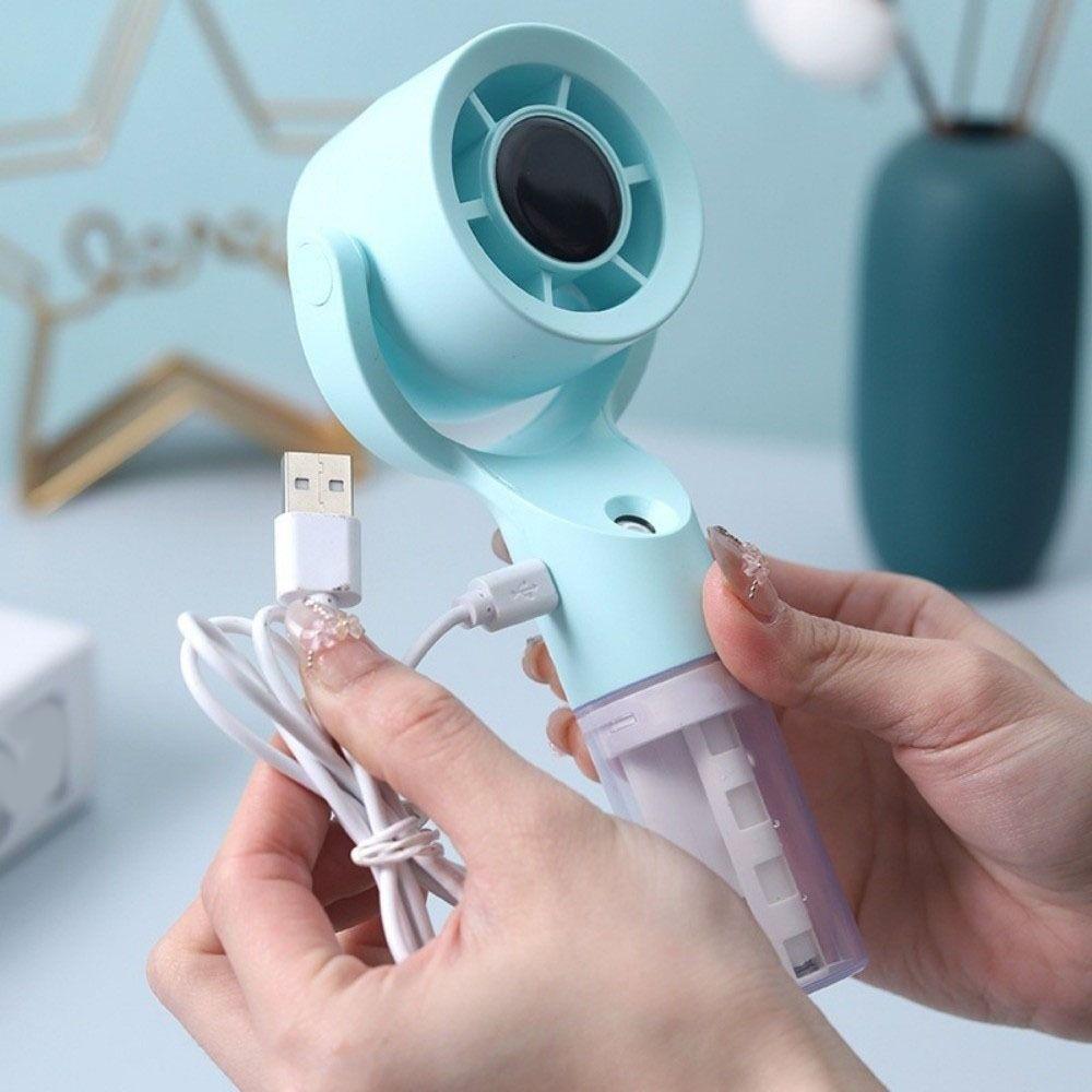 Hand Held Water Spray Mist Fan USB Charging Fast Cooling Fan Small Fan Handheld Spray Fan Gift