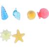 110Pcs Assorted Color Sea Shells for Crafting 6 Styles Shell Beads Seashells  Wedding Decoration
