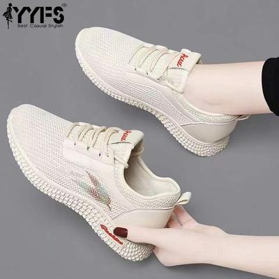 Новая осенняя мода Повседневная женская обувь Спортивная мягкая подошва Летающий трикотаж Удобная рабочая обувь На все случаи жизни