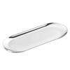 Practical Oval Stainless Steel Tray Perfect for Serving Snacks or Drinks