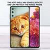 Мягкий чехол для Samsung Galaxy Note 20 Ultra 10 Plus Lite A50 A70 A20 A40 A20e 9 8 A60 A10e Funda, чехол для телефона, милый чехол с изображением кота Aniaml