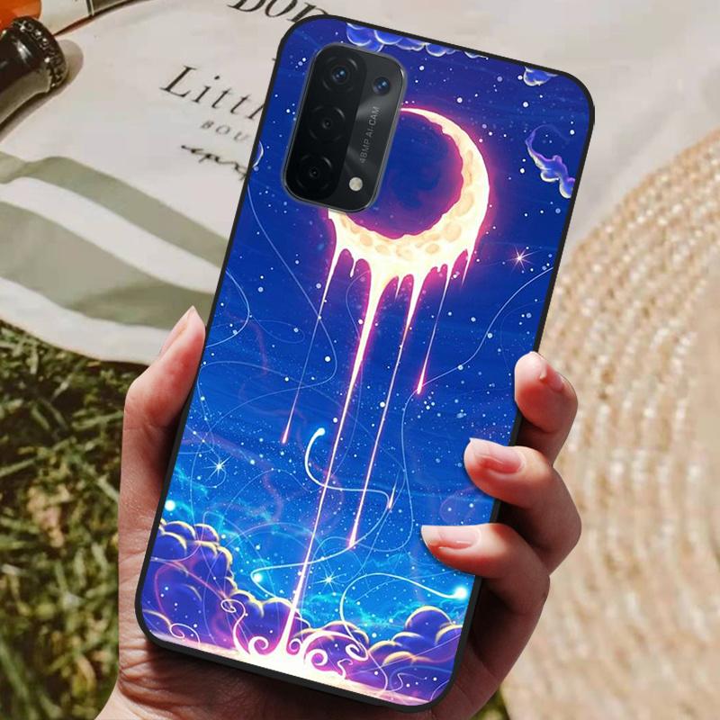 Чехол для Oppo A54 5G Силиконовая задняя крышка Чехол для телефона для Oppo A54 5G CPH2195 Чехлы Мягкий бампер coque для OPPOA54 A 54 5G 6,5 дюйма