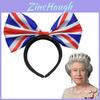 Повязка на голову с бабочкой Union Jack, ободок для волос для патриотических празднований и Платинового юбилея, унисекс
