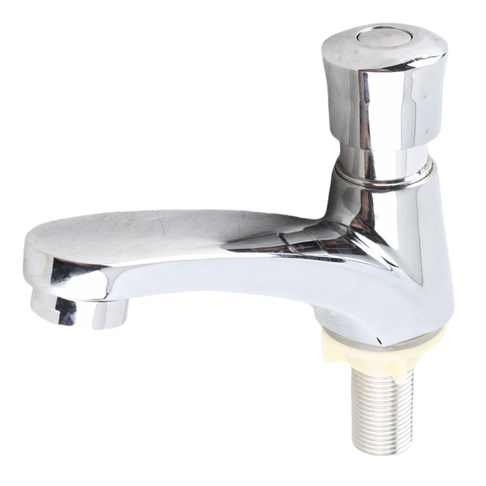 Automatic Shut Off Water Tap Alloy Basin Sink Tap Commercial Grade Faucet Factory