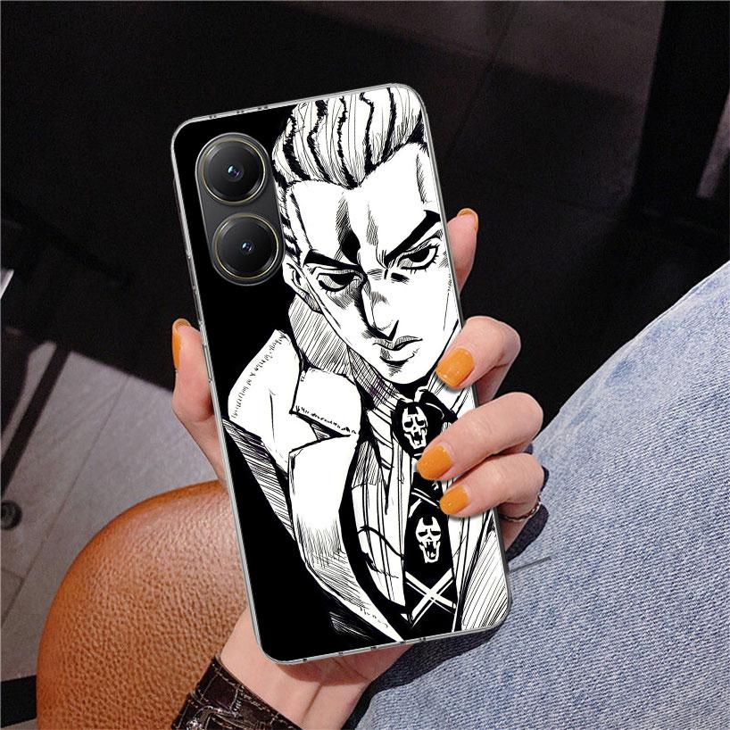 JoJo Kira Yoshikage Killer Queen Phone Case For Xiaomi Poco X7 X6 X5 Pro F7 Ultra Redmi 15C 15 13C 13 12C 12 10 10A 10C 9 9A 9C