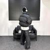 Зимнее Ретро ПУ Кожа Свободное Короткое Хлопковое Пальто Женское Пальто с Толстым Воротником-стойкой Хлопковое Пальто