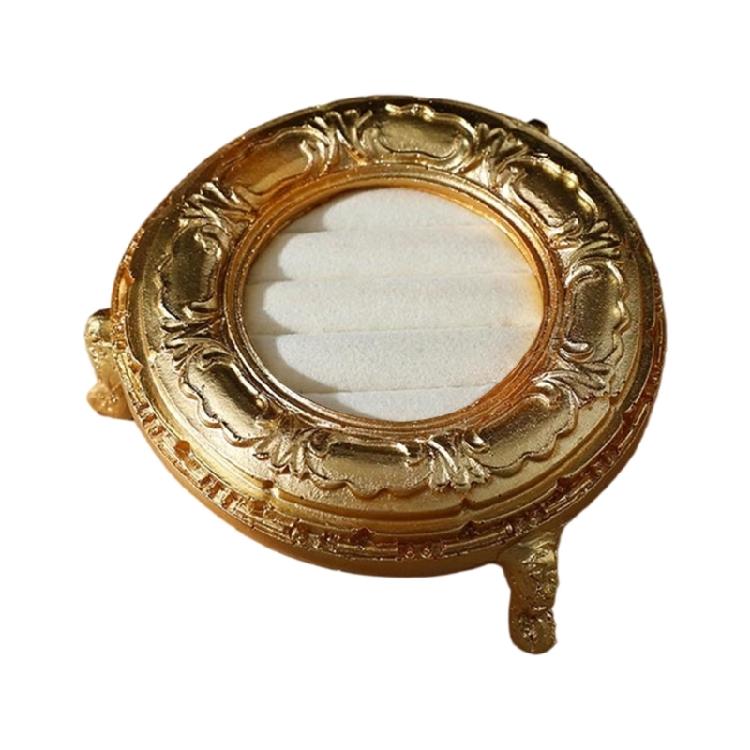 Декоративный золотистый полимерный поднос-витрина для серег, органайзер для ювелирных изделий, фоторамка для бутиковых витрин