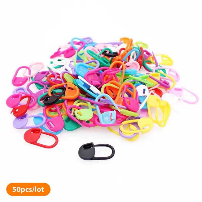 100Pcs Mix Color Knitting Tools Locking Stitch Markers Crochet Latch Marker Pin
