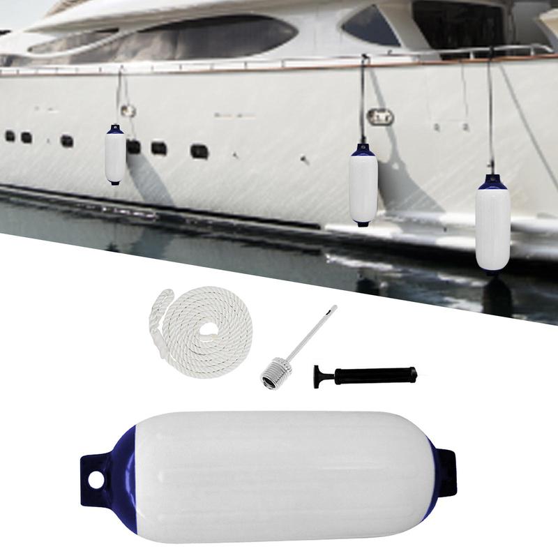 Inflatable Marine Boat Fender Heavy Duty PVC Dock Bumper Safety Equipment for Pontoon and Sailing Boats