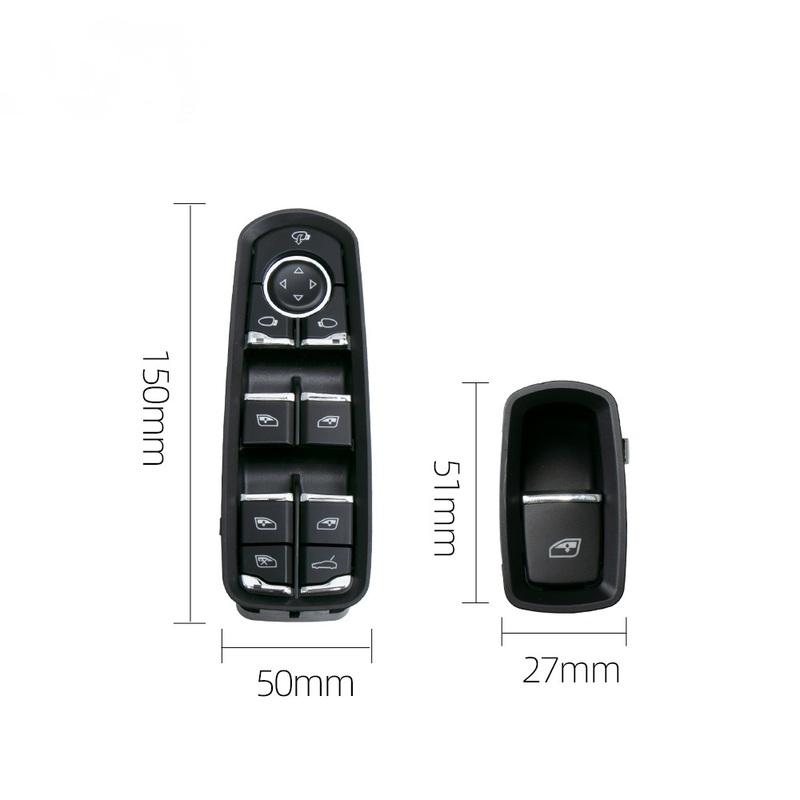 Car Electric Power Window Panel Master Control Switch Button Replacement For Porsche Panamera Cayenne Macan 2011-2016