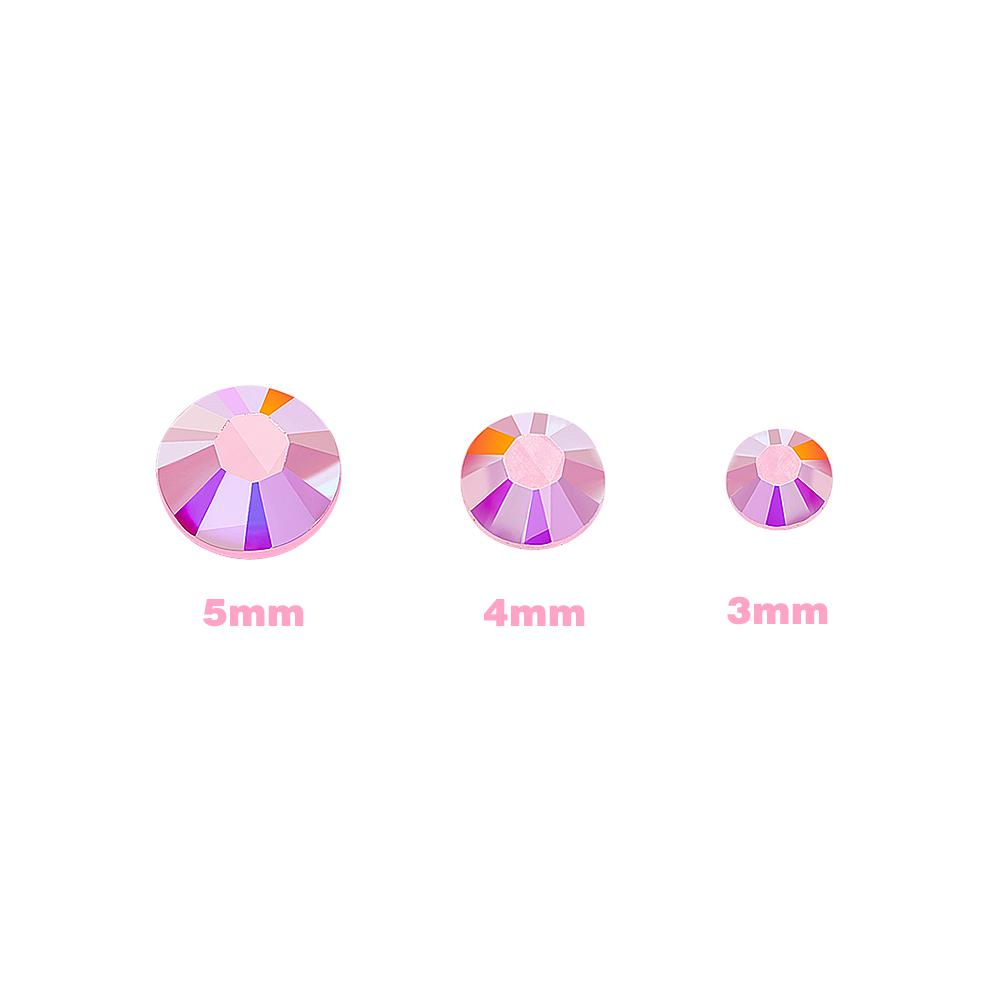 15000pcs 3mm AB Jelly Nail Rhinestones Resin Flat Back Colorful 3D Metal Nail Art Sampler Kits