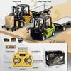 1:64 Mini Remote Control Alloy Excavator Truck Forklift with Trailer Worktop  Bluetooth 2.4GHz RC Car Child's Toy Holiday Gifts
