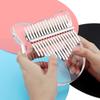 17 Key Kalimba Transparent Cat Face Shape Thumb Piano with Tuning Hammer