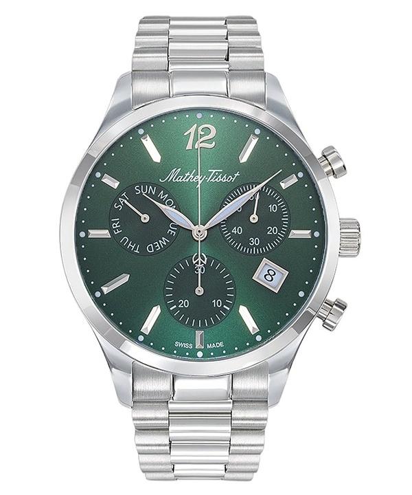 Mathey-Tissot Urban Chrono Stainless Steel Green Dial Quartz H411CHAV Men's Watch