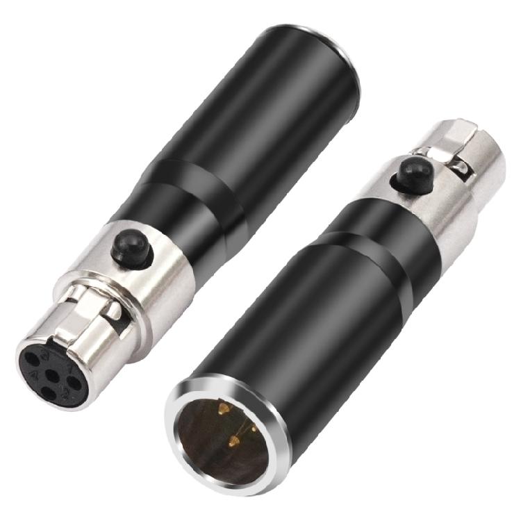 Professional 4Pin XLR to 3Pin MIni XLR Adapter for Hifi Sound Transfer in Studio Environment