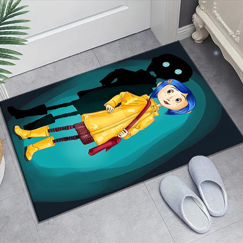 1pc C-Coraline (6) Design Area Rug - Non-Slip, Soft & Cozy Floor Mat for Living Room, Bedroom, Office - Indoor/Outdoor Decorative Carpet