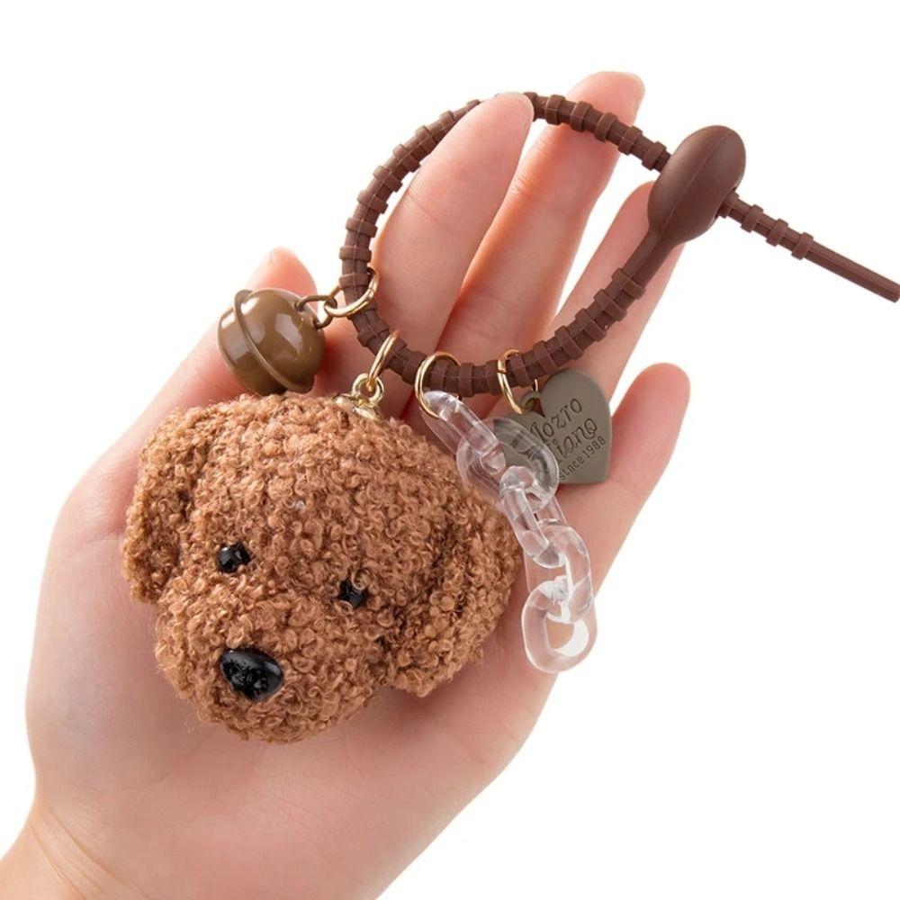 Stuffed Animals Dog Keychain Couples Matching Dog Pendant Dog Plush Key Rings Car Keychain