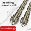 Professional Four Flute Sawtooth Eccentric Twist Drill Bit for Fast Drilling Hole On Tile Marble and Concrete Surfaces
