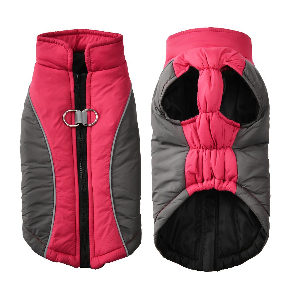 Windproof Warm Dog Jacket For Small Medium Dogs Winter Waterproof With D-ring With Zipper Puppy Clothes Yorkshire Pet Costume