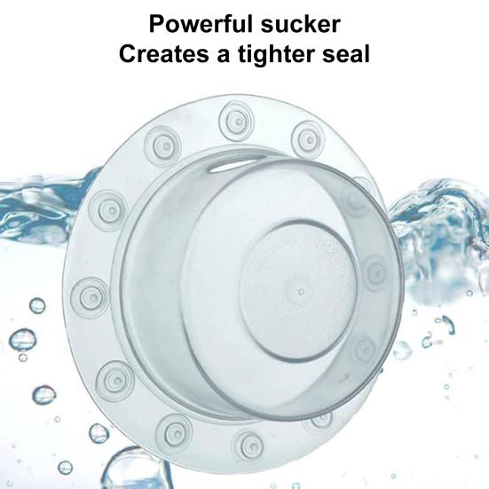 Bottomless Bath Overflow Drain Cover Strong Grip Leak-Free Better Bathing Experience Bathtub Seal Suction Cup