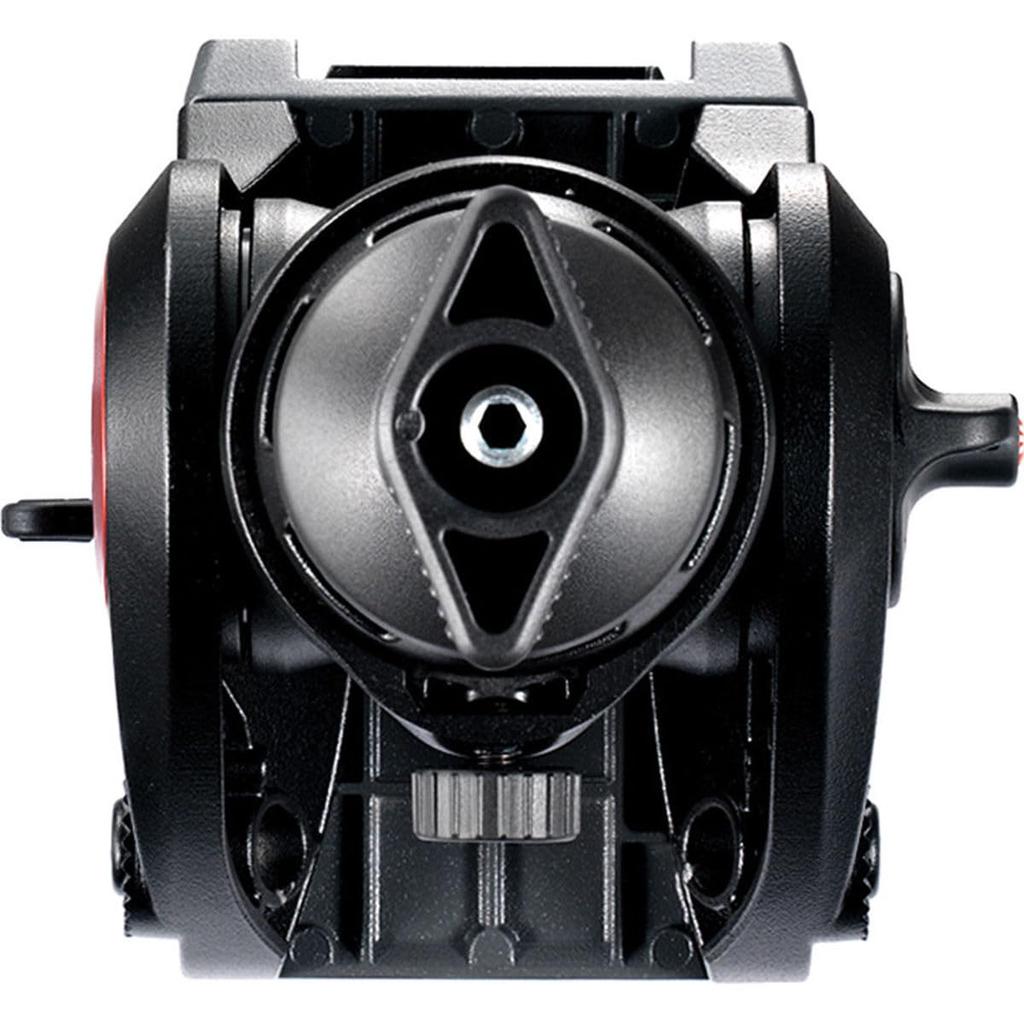 Manfrotto Видеоштатив типа MS с рычагом, резиновой площадкой Quick Fluid и специальным кейсом, MVK500AM, Замок, Алюминий, 3-секционный, Наконечник, Площадка, Уровень, Механизм,
