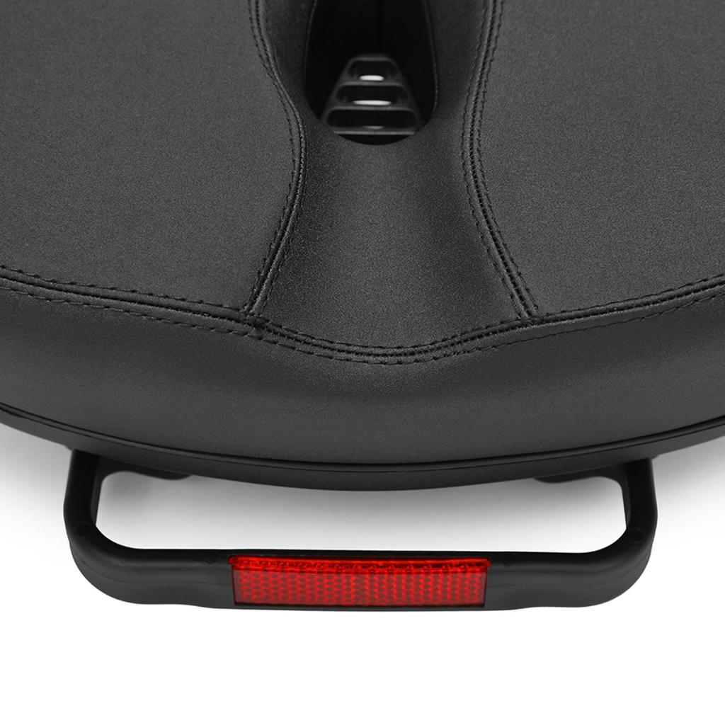 Wide Soft Bicycle Saddle Comfort Cushion Waterproof PU Material Shock Absorbing Pad for Mountain Road and Electric Bikes