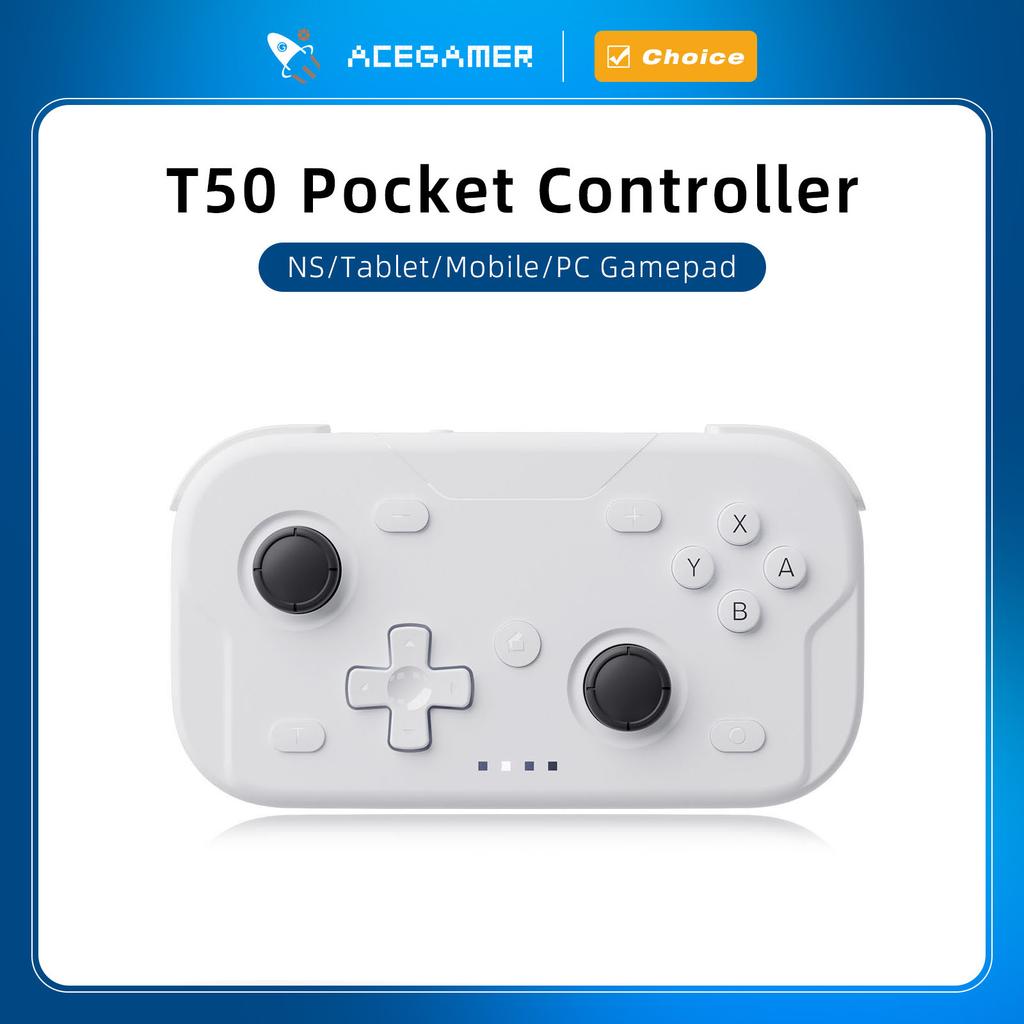 AceGamer Карманный игровой контроллер Портативный Hall-джойстики Bluetooth-геймпад 1000 Гц для Switch/Switch2/Android/iOS/PC/Steamdeck