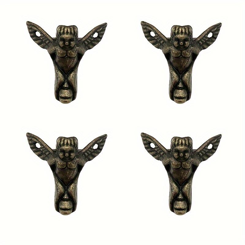 1 комплект петель с замком в старинном стиле — неподвластный времени дизайн, надежная защелка, угловые ограждения для проектов шкатулок для ювелирных изделий своими руками, бронзовая отделка, коробка в комплект не входит