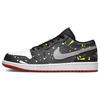 Air Jordan 1 Низкие Винтажные Баскетбольные Кроссовки Устойчивые к Скольжению и Истиранию Мужские Черно-Белые 553558-161(Команда181-)