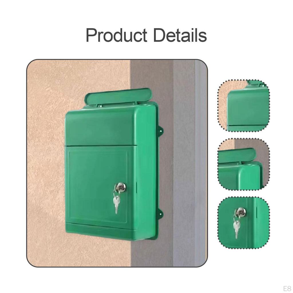 Large Capacity Wall-Mounted Drop Box with Key Access for School And Office Use