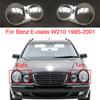 For Benz W210 E200 E240 E260 E280 1995-2001 Front Headlights Cover Transparent Cover Lamp Shade Headlamp Shell