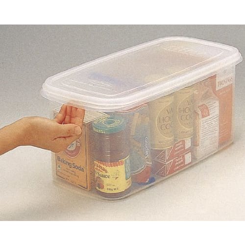 Iwasaki Industries Neo Keeper Bread Case, 4.8L, Clear, Antibacterial Food Storage Container, Made in Japan, B-1827NE
