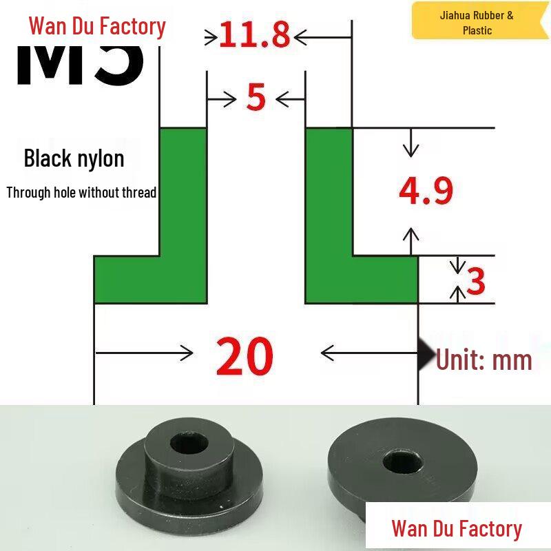 T-Shaped Nylon Insulating Bushing Spacer for M3-M35 Threads