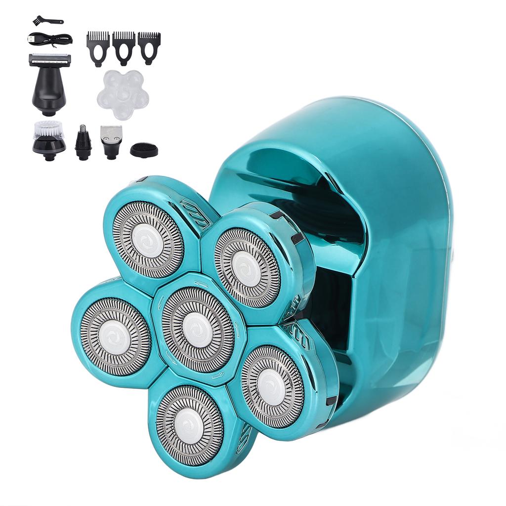 Electric Razor Set USB Rechargeable Waterproof Multifunctional 6 In 1 Men " S Shaving Grooming Kit