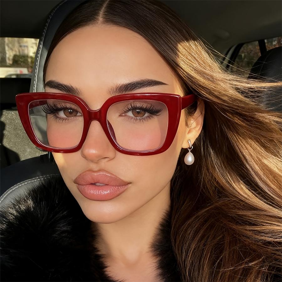Classic Square Anti Blue Light Blocking Glasses For Women Fashion Luxury Designers Computer Play Games Eye Protection Eyewear