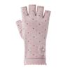 Anti-slip Women Half-finger Gloves Cotton Sunscreen Gloves Fashion Cycling Gloves  for Cycling