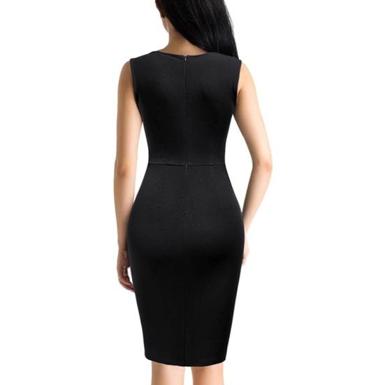 Женское платье бодикон с пайетками, без рукавов, с круглым вырезом, миди, с разрезом, плиссированное, вечернее