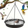 Large Capacity Bird Bath Tub Adequate Space Bird Shower Tray Sturdy Hanging Bird Feeder Yard