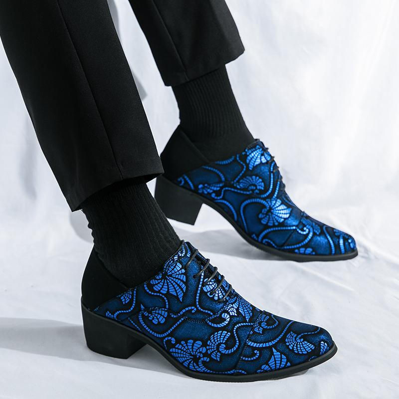 Новые мужские туфли, увеличивающие рост. Мода имеет уникальный стиль. Обувь для отдыха, бизнеса, вечеринок, ночных клубов. Мужская обувь для взрослых. Размер Plus-46.